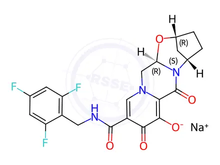 Chemical structure of Bictegravir Sodium
