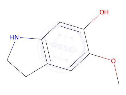 Chemical structure of 5-Methoxyindolin-6-ol