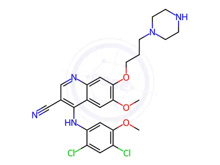 Chemical structure of N-Desmethyl Bosutinib