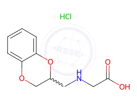 Chemical structure of [(2,3-Dihydro-benzo[1,4]dioxin-2-ylmethyl)-amino]-acetic acid hydrochloride