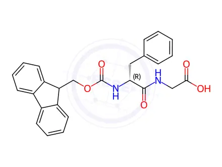 Chemical structure of Fmoc-D-Phe-Gly-OH