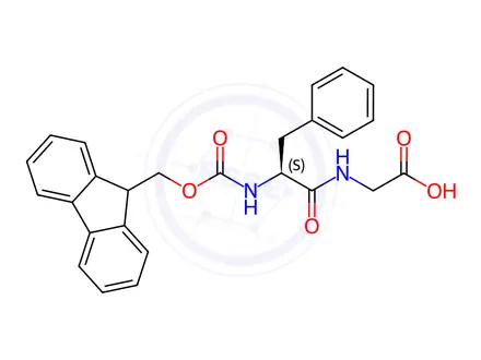 Chemical structure of Fmoc-Phe-Gly-OH
