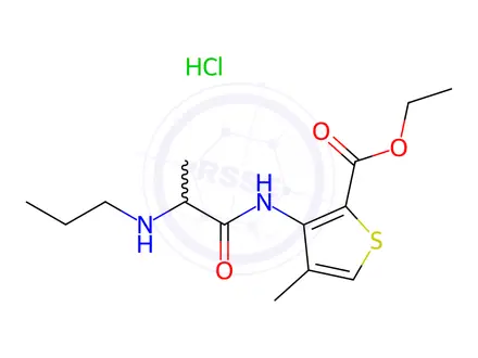 Chemical structure of Articaine Impurity 24 Hydrochloride