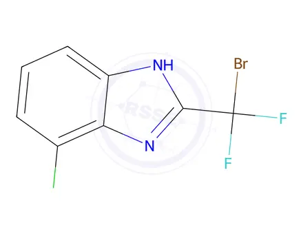 Chemical structure of 2-(Bromodifluoromethyl)-4-chloro-1H-benzo[d]imidazole