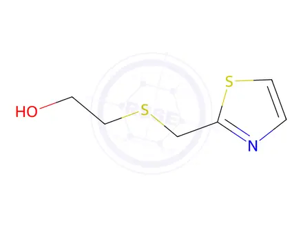Chemical structure of 2-{[(1,3-thiazol-2-yl)methyl]sulfanyl}ethan-1-ol