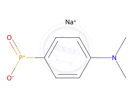 Chemical structure of sodium [4-(dimethylamino)phenyl]phosphinate