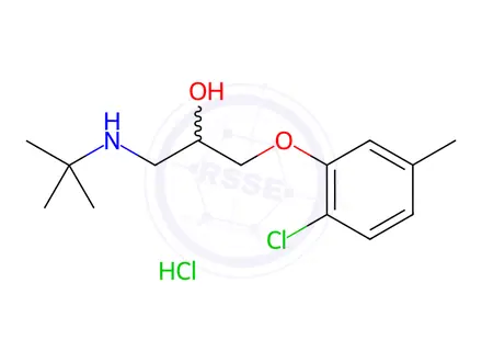 Chemical structure of Bupranolol Hydrochloride