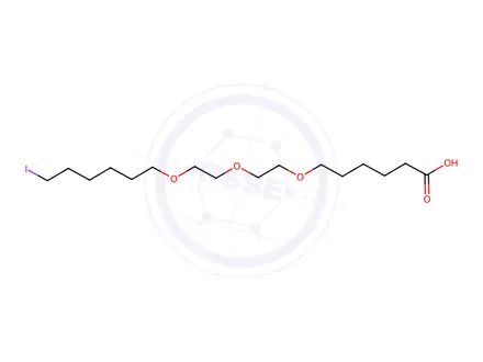 Chemical structure of 6-(2-(2-((6-Iodohexyl)oxy)ethoxy)ethoxy)hexanoic acid