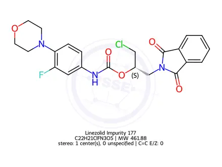 Chemical structure of Linezolid Impurity 177