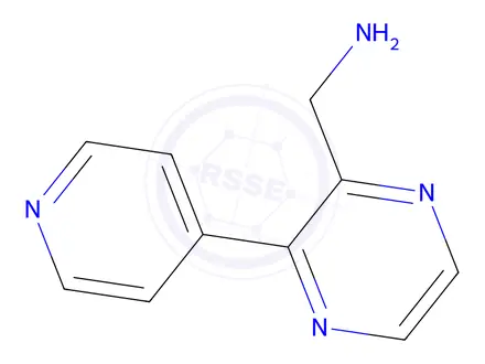 Chemical structure of (3-(pyridin-4-yl)pyrazin-2-yl)methanamine