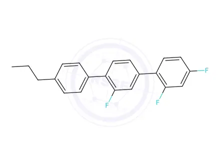 Chemical structure of 2′,2′′,4′′′-Trifluor-4-propyl-1,1′:4′,1′′-terphenyl