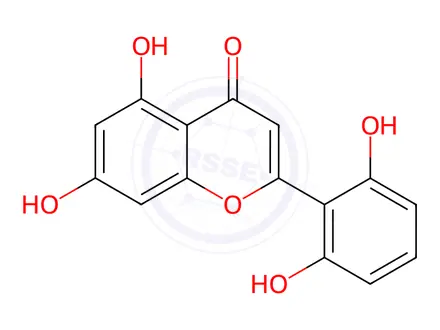 Chemical structure of 2',5,6',7-Tetrahydroxyflavone