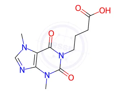Chemical structure of Pentoxifylline Acid