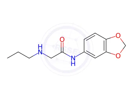 Chemical structure of n-(Benzo[d][1,3]dioxol-5-yl)-2-(propylamino)acetamide