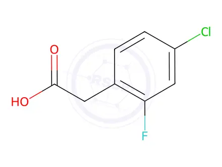 Chemical structure of 4-Chloro-2-fluorophenylacetic acid