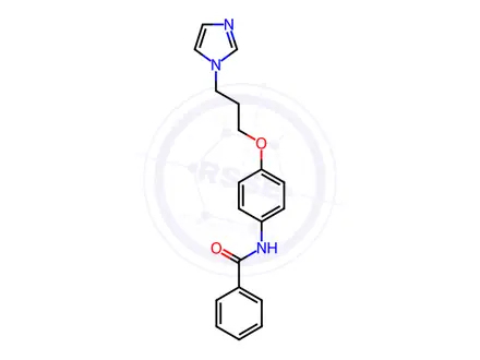 Chemical structure of N-(4-(3-(1H-Imidazol-1-yl)propoxy)phenyl)benzamide