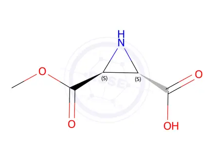 Chemical structure of 2,3-Aziridinedicarboxylicacid,monomethylester,(2S-trans)-(9CI)