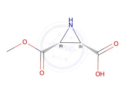 Chemical structure of 2,3-Aziridinedicarboxylicacid,monomethylester,(2R-cis)-(9CI)