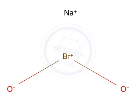Chemical structure of Sodium Bromite
