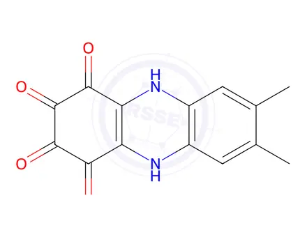 Chemical structure of 2,3-Dihydroxy-7,8-dimethylphenazine-1,4-dione