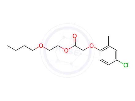 Chemical structure of MCPA-butoxyethyl ester