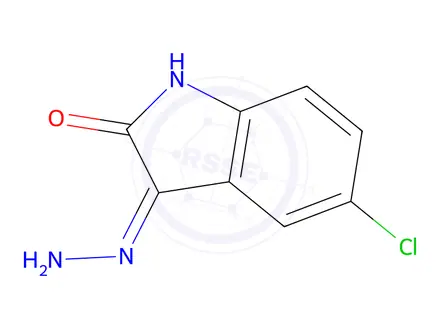 Chemical structure of 5-Chloro-3-hydrazono-1,3-dihydro-indol-2-one