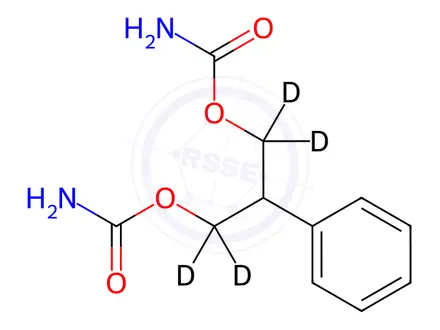 Chemical structure of Felbamate D4