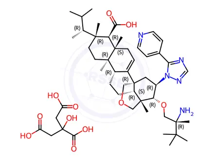 Chemical structure of Ibrexafungerp Citrate
