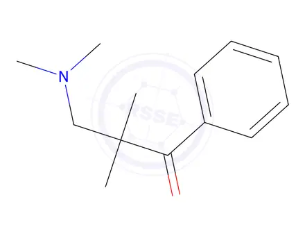 Chemical structure of 3-(Dimethylamino)-2,2-dimethyl-1-phenyl-1-propanone