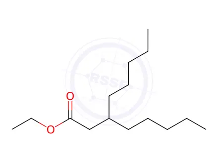 Chemical structure of Octanoic acid, 3-pentyl-, ethyl ester