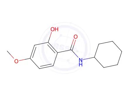 Chemical structure of n-Cyclohexyl-2-hydroxy-4-methoxybenzamide