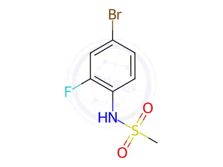 Chemical structure of N-(4-Bromo-2-fluorophenyl)methanesulfonamide