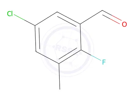 Chemical structure of 5-Chloro-2-fluoro-3-methylbenzaldehyde