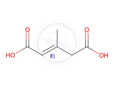 Chemical structure of 3-Methylglutaconic Acid