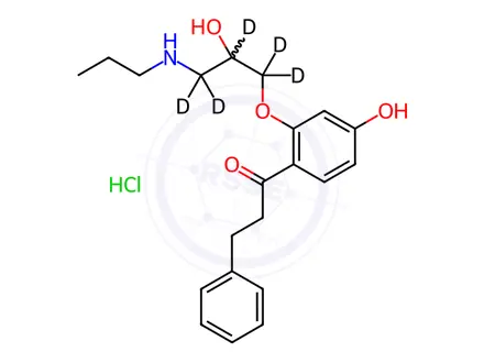 Chemical structure of 4-Hydroxy Propafenone-d5 Hydrochloride