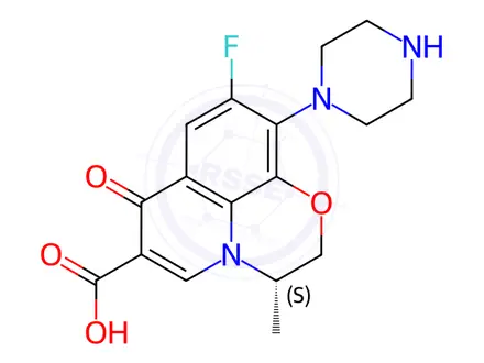 Chemical structure of Levofloxacin Impurity A