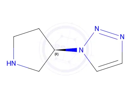 Chemical structure of (R)-1-(Pyrrolidin-3-yl)-1H-1,2,3-triazole