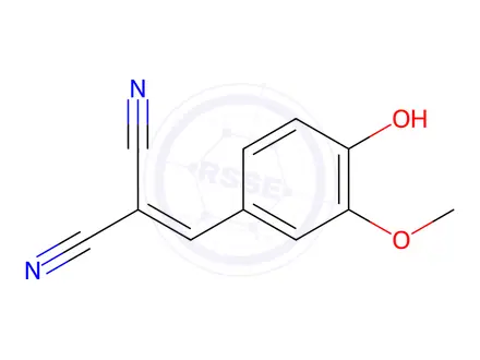 Chemical structure of (4-Hydroxy-3-methoxybenzylidene)malononitrile