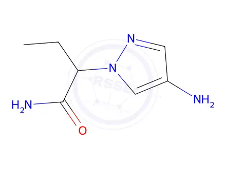 Chemical structure of 2-(4-Amino-1h-pyrazol-1-yl)butanamide