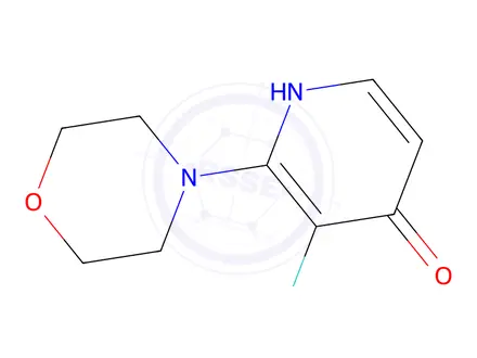 Chemical structure of 3-Fluoro-4-hydroxy-2-morpholinopyridine