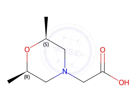 Chemical structure of (2,6-Dimethyl-morpholin-4-yl)-acetic acidhydrochloride