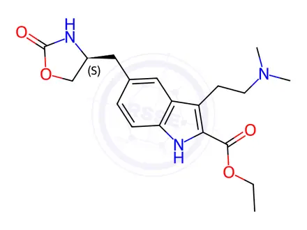 Chemical structure of Zolmitriptan USP Related Compound D
