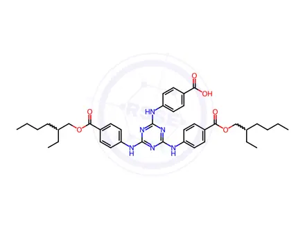 Chemical structure of Ethylhexyl Triazone USP Related Compound B