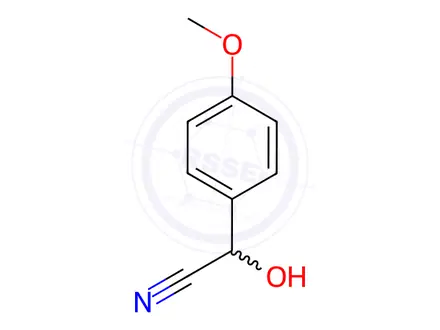 Chemical structure of (4-methoxyphenyl)glycolonitrile