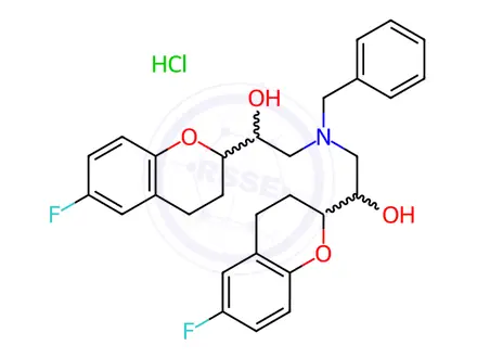 Chemical structure of Nebivolol Impurity 27(Hydrochloride)
