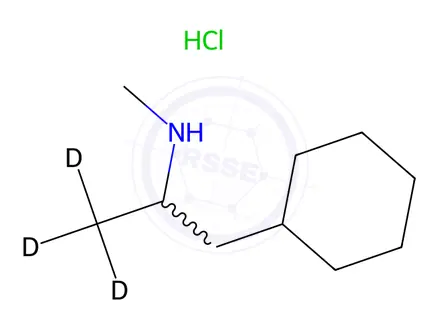 Chemical structure of DL-Propylhexedrine-d3 Hydrochloride