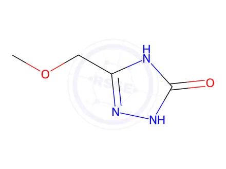 Chemical structure of 3H-1,2,4-Triazol-3-one, 1,2-dihydro-5-(methoxymethyl)-