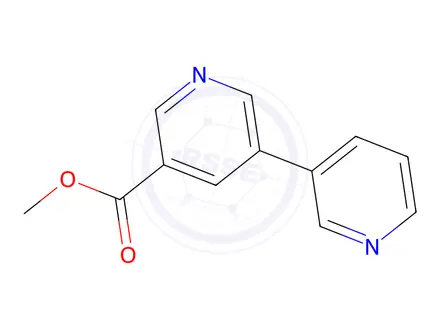 Chemical structure of methyl 5-(pyridin-3-yl)pyridine-3-carboxylate