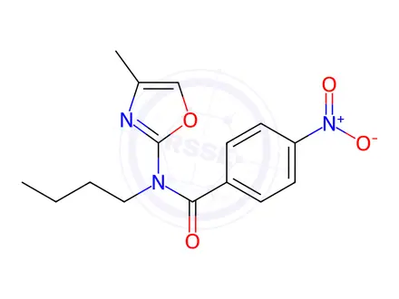 Chemical structure of N-Butyl-N-(4-methyloxazol-2-yl)-4-nitrobenzamide
