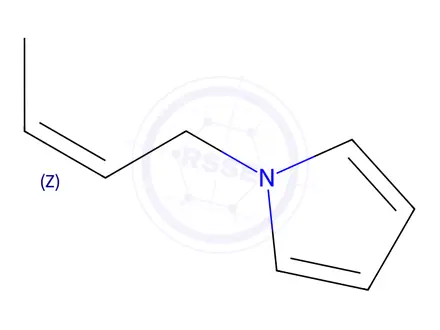 Chemical structure of 1H-Pyrrole,1-(2-butenyl)-,(Z)-(9CI)